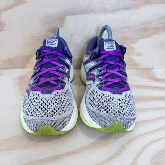 Saucony - Triumph 150 - Running Shoes - Gray/Purple - Women's - 8.5 - S10462-3 - Picture 2 of 9